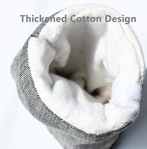 Work Gloves Leather Protection Gardening Glove (1 Pair) 16 inch Kevlar Cowhide Reinforced Padding Finger Heat Fire Resistant Oven Welding Animal Handling Bite Proof Dog Cat Scratch（Black-Grey）