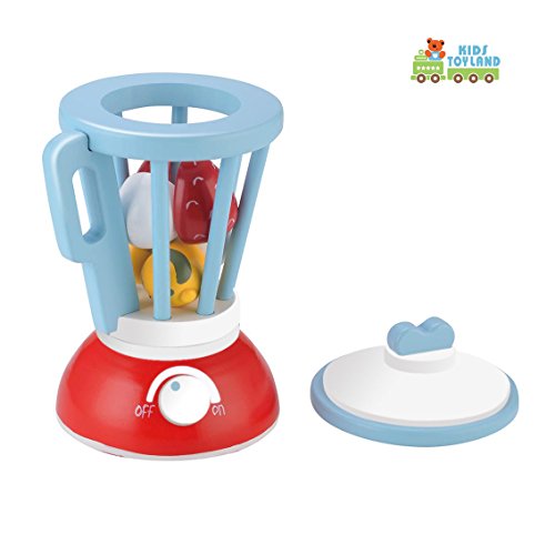 image for KIDS TOYLAND Wooden Pretend Food Toy Kid's New Smoothie Playset Enjoy 