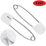 Sassy Diaper Pins, 8 Pins Per Pack (Pack of 2)