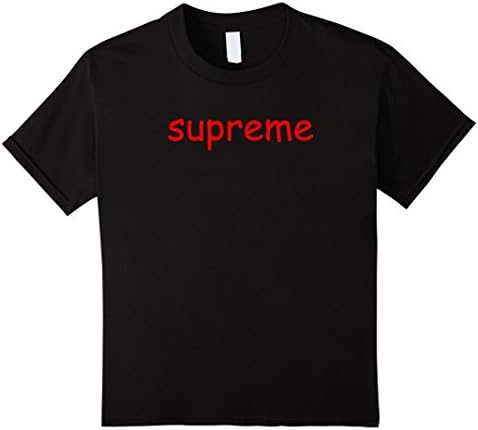 Kids Supreme Shirt (Comic Sans) 12 Black