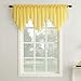 No. 918 Erica Crushed Voile Ascot Beaded Sheer Rod Pocket Curtain Valance