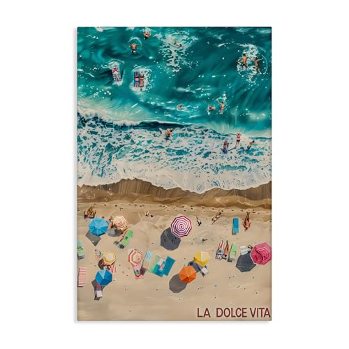 Stupell Industries Family Beach Dolce Vita Canvas Wall Art, design by LSR Desig…