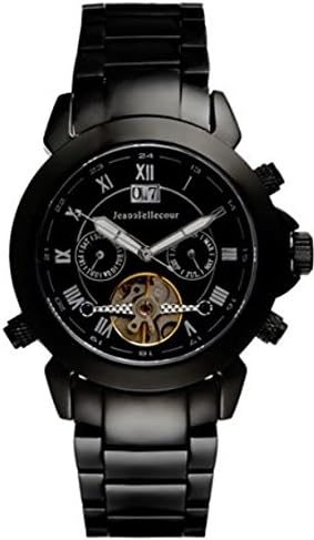 Jean Bellecour Men's Analogue Classic Quartz Watch with Stainless Steel Strap REDS3