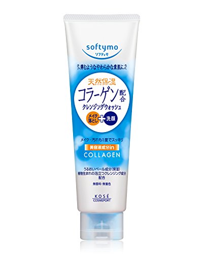 KOSE Softy Mo Collagen Makeup Cleansing and Facial Foam, 0.5 Pound