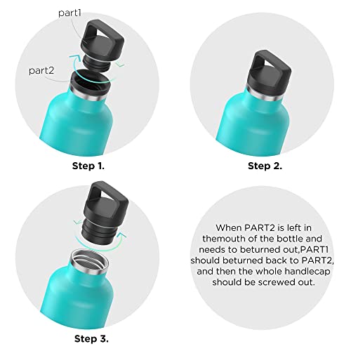 Arslo Stainless Steel Double Wall Water Bottles, Vacuum Insulated