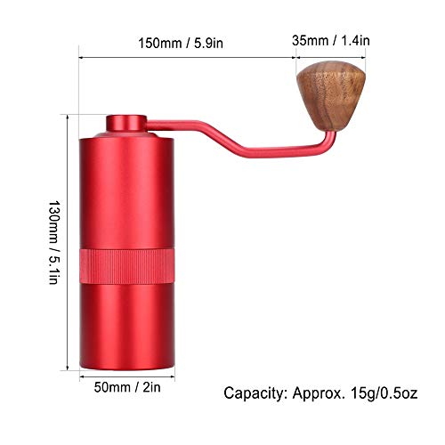 Kaffeemühle Manuelle Kaffeemühle Einstellbare konische Gratmühle Bohnenfräsmaschine für Reise- oder Campingküchengeräte… – Bild 7