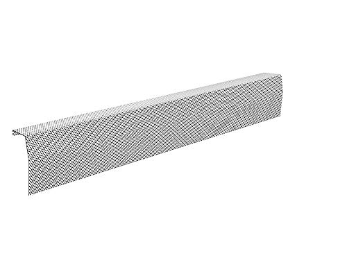 Premium Series Galvanized Steel Easy Slip-On Baseboard Heater Cover in White (5 ft, Cover, No Accessory)
