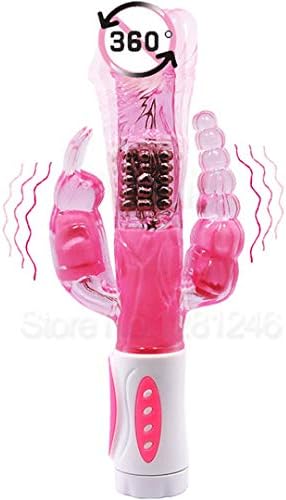 Toy Box Funny 12 Vibrations & 4 Rotations Vibrato Clitoral e Triple Pleasure Vabrator Women Erotic Funny
