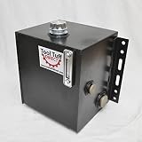 Tool-Tuff 15-Gallon Hydraulic Fluid Reservoir Tank, Side Vertical Mount, w/Temp Gauge, Sight-Gauge & Breather/Strainer Fill Cap