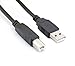 USB 2.0 Cable A Male to B Male Cable for Printer Scanner -10 Feet/3M