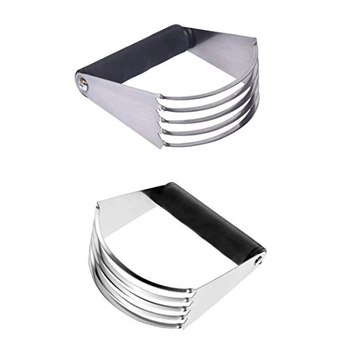 Dough Blender Professional Stainless Steel Bladed Pastry Cutter Professional Baking Dough Blender with Blades