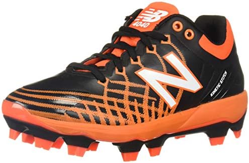 orange and black new balance baseball cleats