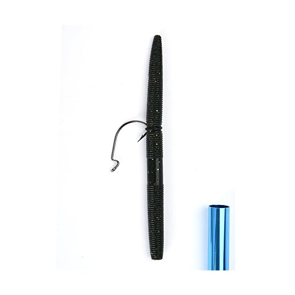 HILLPOW-Wacky-Worm-Kits-1-Wacky-Rig-Tool-Blue-30-Wacky-Hooks-21-52-Senko-Soft-Baits-in-3-color-30-Wacky-Rig-O-Rings