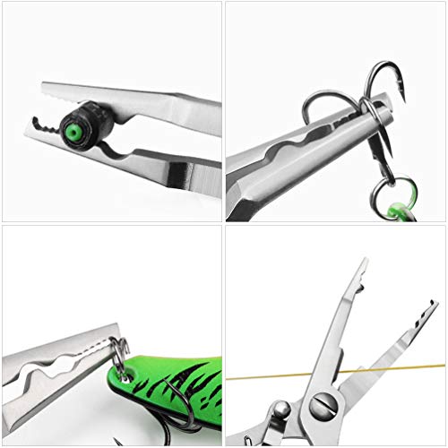 BESPORTBLE Angelzange Schere Multifunktions-Edelstahl Angelgeflechtzange Drahtschneider Hochleistungs-Angelgeräte… – Bild 7