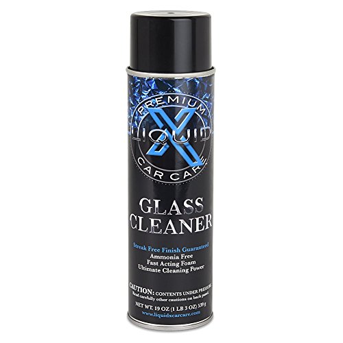 Liquid X Glass Cleaner Aerosol - Streak Free Finish & Amonia Free (19 oz) (The Best Glass Cleaner Ever)