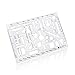 ZYHW Organic Chemistry Stencil Drawing Drafting Template Clear Plastic School Lab Laboratory Chemical Engineering Equipment Symbols