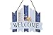 Juvale Welcome Sign Board - Home Inside Outside Decoration Beach Greeting Ocean Sea Net Star Fish 10