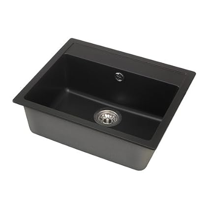 Ikea Hallviken Single Bowl Sink Unit Quartz Composite 56x50 Cm