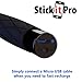 Selfie Stick For iPhone, Android - STICKITPRO With Built-in Bluetooth and Remote Shutter For iPhone 6,6S,5s 5c 5 4s 4 ,Samsung Galaxy