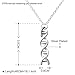 Godyce DNA Serotonin Necklace and Earrings Women Jewelry - Silver Plated with Gift Box (Sets)