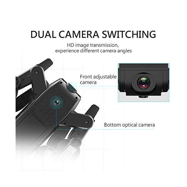 BeesClover 2.4G L107 4K Dual Wifi Kamera Drohne 120M RC Drohne G-PS Full Weitwinkel Kamera App Gestenaufnahme Smart… – Bild 7
