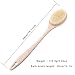 Bath Brush Back Scrubber Soft Shower Body Brush with Natural Wheat Straw Handle (Nordic Beige)