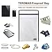 Fireproof Bag,TEROMAS Silicone Coated Double Layers Large (15″ x 12″ x 5″) Fire Safe and Water Resistant Storage for Documents, Money, Jewelry, Passport and Valuables Protection (White)