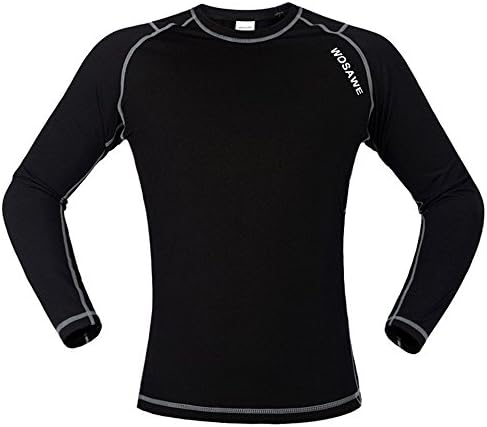 Winter Fleece Base Compression Layer Jersey Shirt Windproof Elastic Cycling Outdoor Sportswear Under Armour L