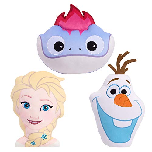 Disney Frozen 2 Character Head 13.5Inch Plushie Elsa, Soft Pillow Buddy Toy for Kids