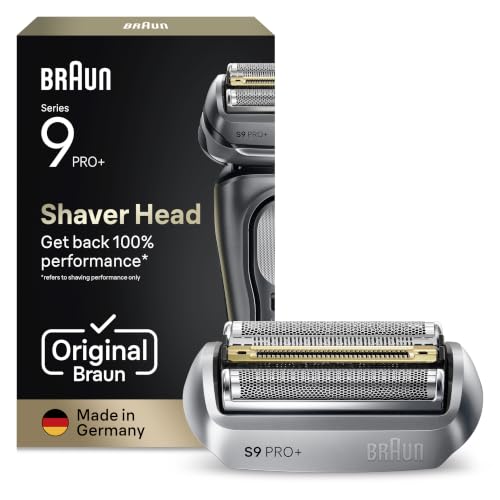 Braun Elektrorasierer Scherkopf Series 9 PRO+, 96M, Silber - Original Ersatzscherteil vom Hersteller, Hol dir 100 Prozent Leistung Zurück, Kompatibel mit allen Braun S9-Rasierern