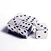 2Pcs D6 16mm Metal Alloy Custom & Unique Dice - Highly Polished Premium Edition (Silver Body/Deep Blue pips)