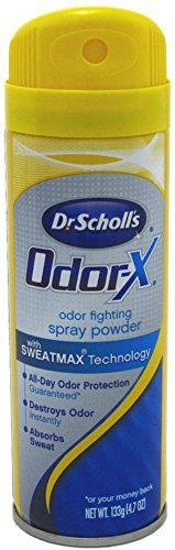 Dr. Scholl’s Odor-X Odor Fighting Spray Powder 4.70 oz (Pack of 4)