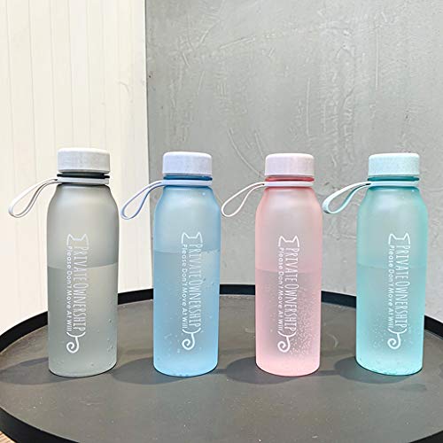 Huifa Fashion Water Bottle Plastic Sport Scrub Leak Proof Drinking Bottle Portable (Green)
