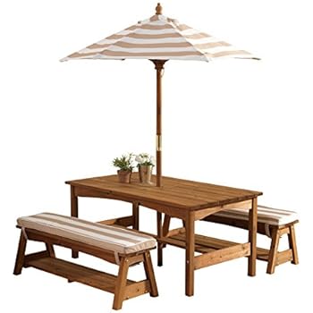 Amazon.com: Step2 Naturally Playful Picnic Table wi   th 