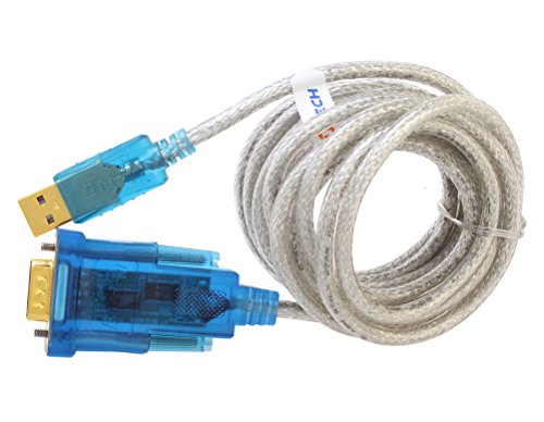 DTECH 10 Feet USB 2.0 to RS232 DB9 Serial Port Adapter Cable with FTDI Chipset Supports Windows 10 8 7 and Mac Linux