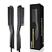 Beard Straightener for Men, Pterxiog Electric Ceramic & Ionic Beard Straightening Comb, Fast Heat Straightening Hair Brush for Women, Anti-scald 3 Adjustable Temperature, Portable for Home and Travel