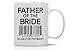AW Fashions Father of the Bride, Scan For Payment - Funny Coffee Lovers Mug- 11OZ Coffee Mug - Mugs For Dads - Perfect for Fathers Day (White)