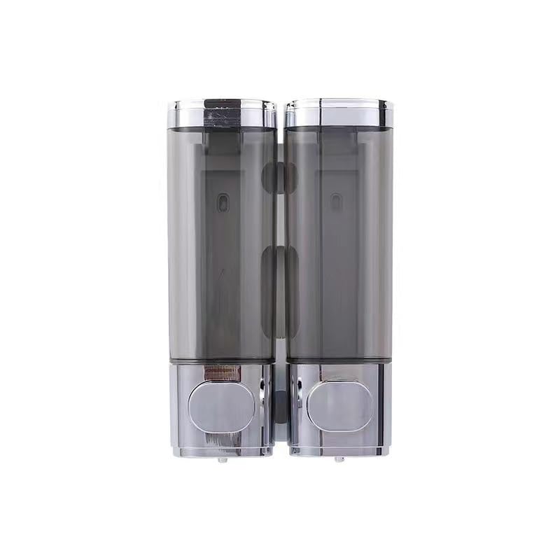 2 Pack ViserVita Shampoo and Conditioner Dispenser,Shower Soap Dispenser 3 Chamber (Chrome 2 Chamber)