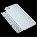 GIZEE Funny Cute Popping Decompression Bubble Wrap Back Soft Silicone Puchi Puchi Case Cover for iPhone 5 5s SE (White)