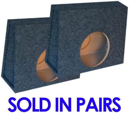 Audiotek 12" Angle Ported Paired Speaker Boxes for CVT, CVR, COMP 12, P3, P2, P1, R1, R2, MTX, Infiniti, Sony, JL, JBL, Alpine, Pioneer, Kenwood, Kicker Subwoofers!