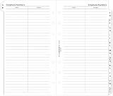 Filofax Personal A Z Index White Name Tel 13 Tabs 95x171mm 6 Hole view 2