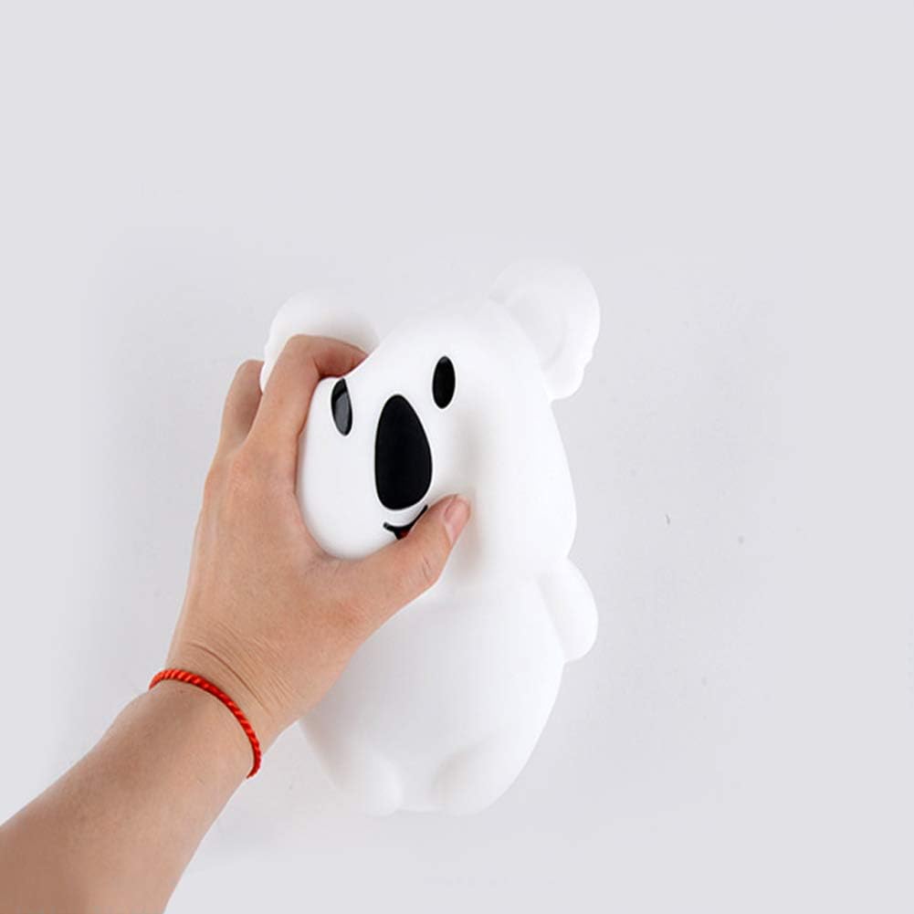 Tianhaixing Night Light Kids with Cute Koala Design Baby Children's Room LED Bedside Lamp with Changeable RGB Colors Rechargeable Night Light Compatible with Touch Control & Remote Control - Image 3