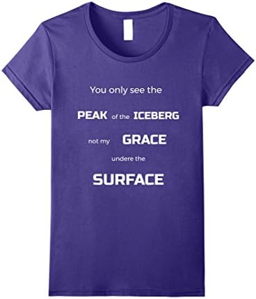 Womens Peak of the Iceberg T-Shirt. XL Purple