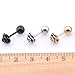 Surker 3 pcs Titanium Steel Hypoallergenic Personality Ear Studs Earring Piercing Jewelry