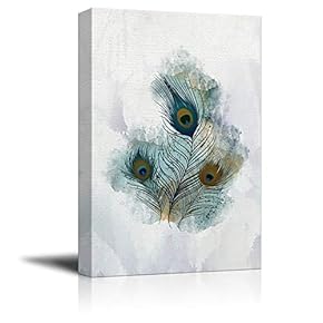 Dreamy Peacock Feathers - Canvas Art