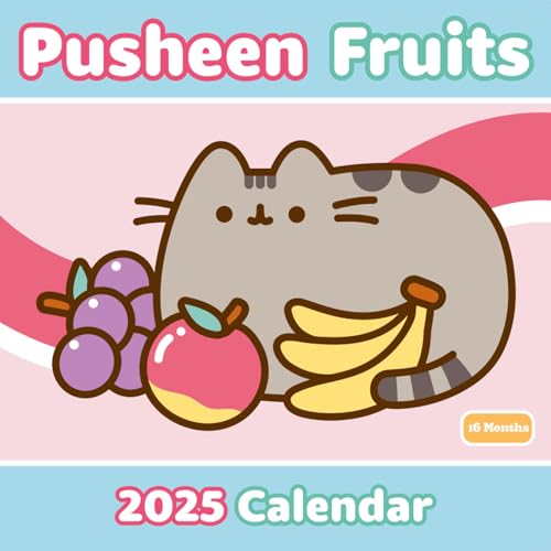 Pyramid International Pusheen 2025 Calendar – Official 16-Month Planner, Adorable Pusheen Illustrations, Large Grid for Notes, Gift for Pusheen Fans & Cat Lovers