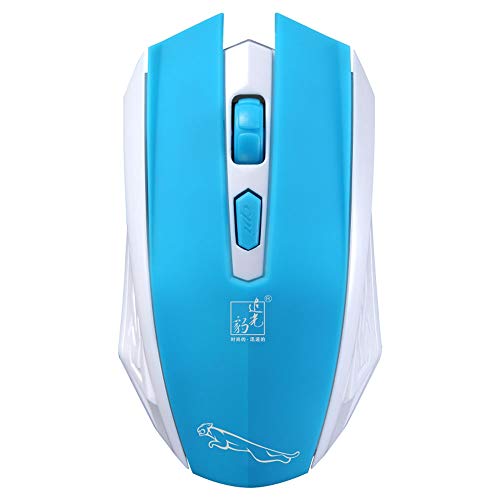2.4G Wireless Mouse – Ergonomic Design with Sculpted Right-Hand Shape, Compatible with Apple Mac and Microsoft Windows Computers, USB Unifying Receiver (Blue)