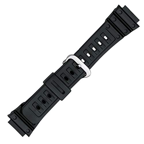 Speidel PVC Replacement Black Watch Band for Casio G Shock in 20mm