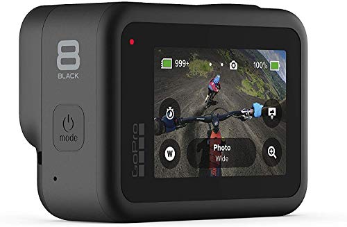 Ritz-Gear-HERO8-Black-Waterproof-Action-Camera-with-Touch-Screen-4K-Ultra-HD-Video-12MP-Photos-1080p-Live-with-Accessory-Bundle-2-Extra-Batteries-Sandisk-64GB-MicroSDHC-U3-Ritz-Gear-Reader