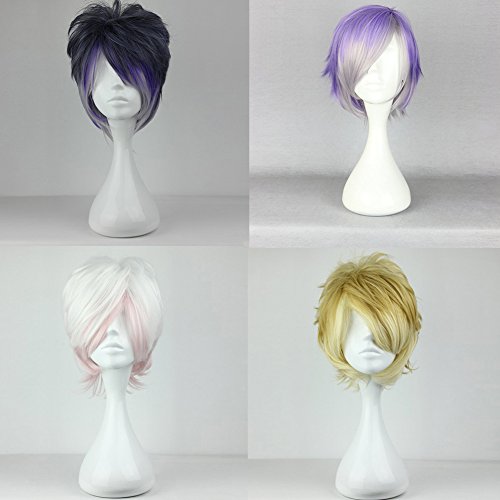Mcoser Fashion Women's Short Straight Full Wig Hairs Costume Party Anime Cosplay Wig